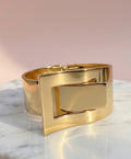 Gold Geometric Statement Cuff Bracelet